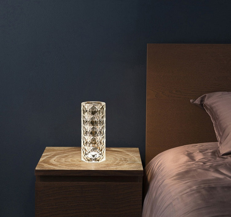Crystal Lamp USB Table Lamps Touch Diamond Night