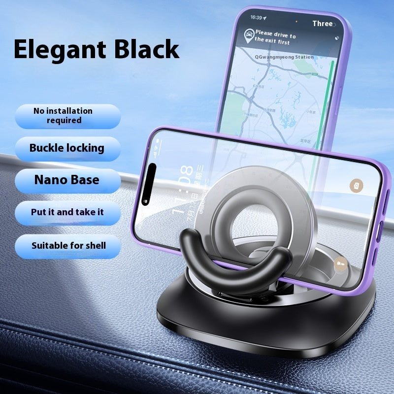 Magnetic Phone Holder with Vacuum Suction - Foldable Adjustable Car Mount