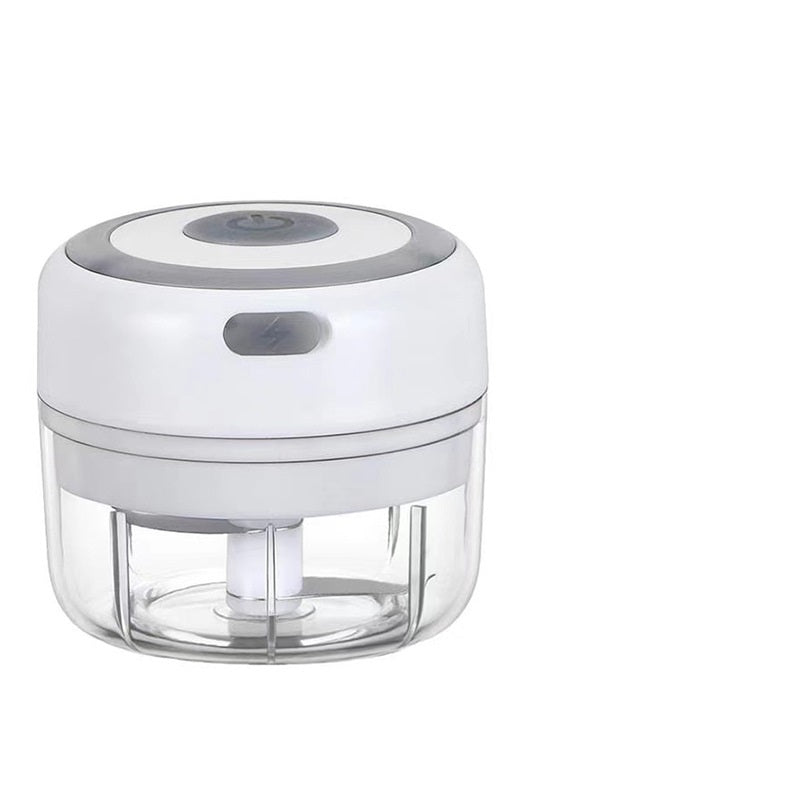 Mini Electric Garlic Chopper - USB Rechargeable Food Processor for Kitchen