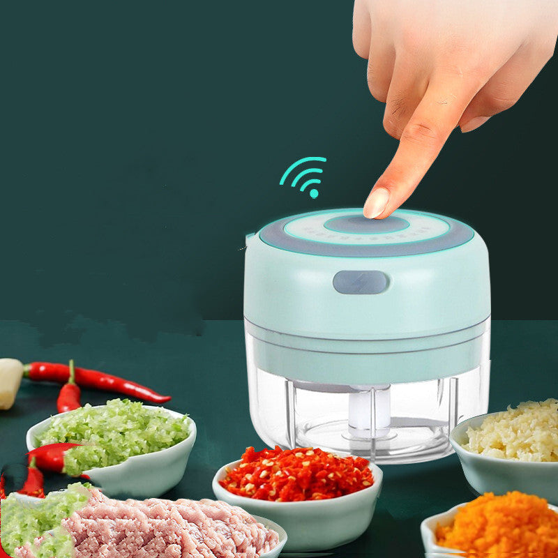 Mini Electric Garlic Chopper - USB Rechargeable Food Processor for Kitchen