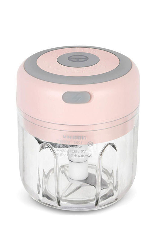 Mini Electric Garlic Chopper - USB Rechargeable Food Processor for Kitchen