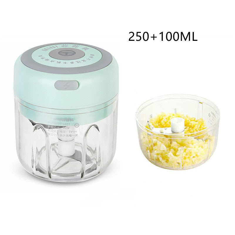 Mini Electric Garlic Chopper - USB Rechargeable Food Processor for Kitchen