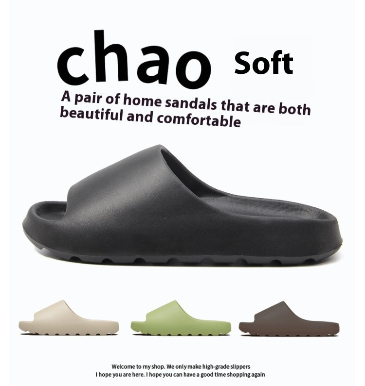 Thick Sole EVA Sandals - Comfortable Slip-On Slides for Home & Outdoor