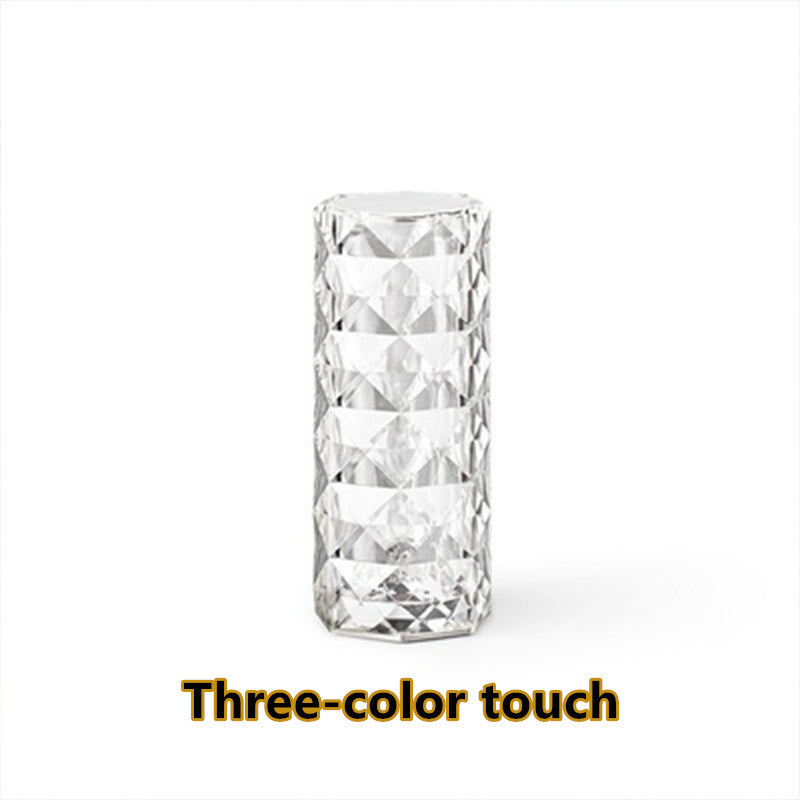 Crystal Lamp USB Table Lamps Touch Diamond Night