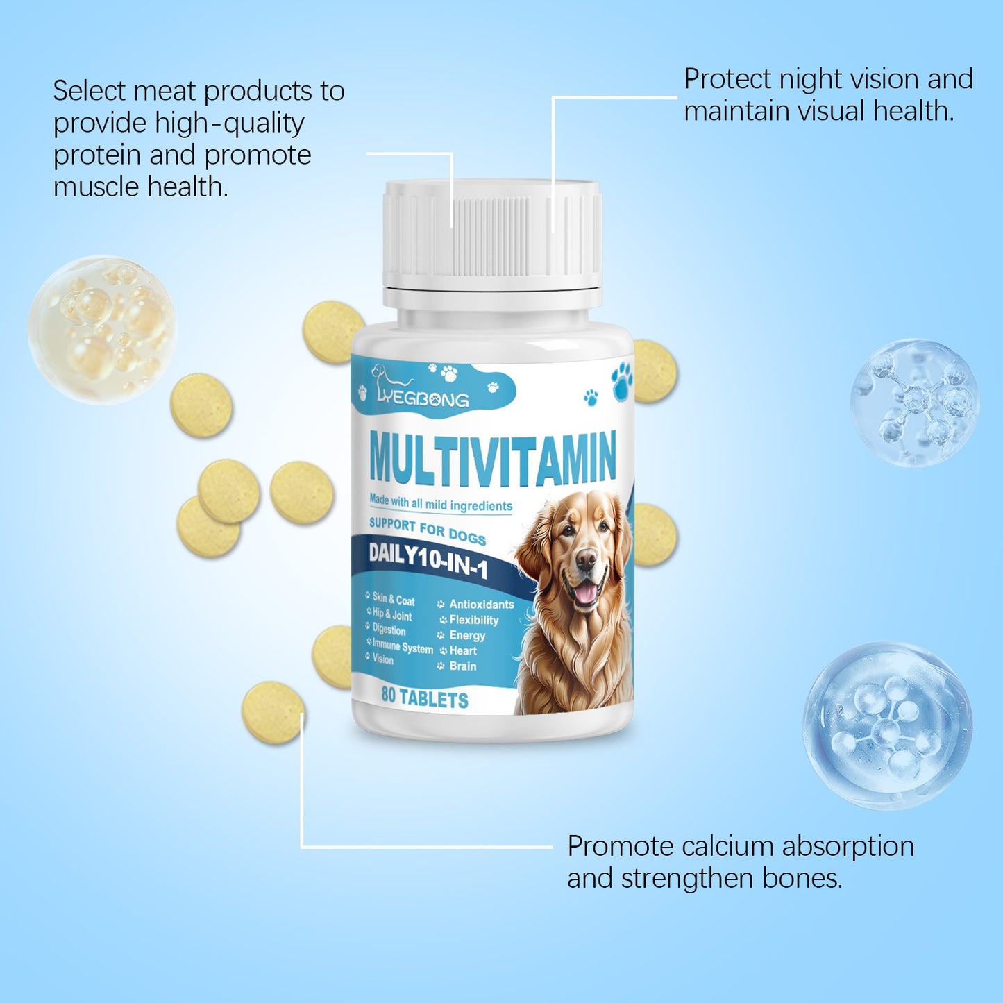 Dogs Multivitamin Tablet For Cats Dog Pet
