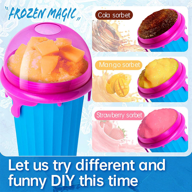 500ml Slushy Maker Cup - Quick-Frozen Smoothie & Juice Bottle for Summer