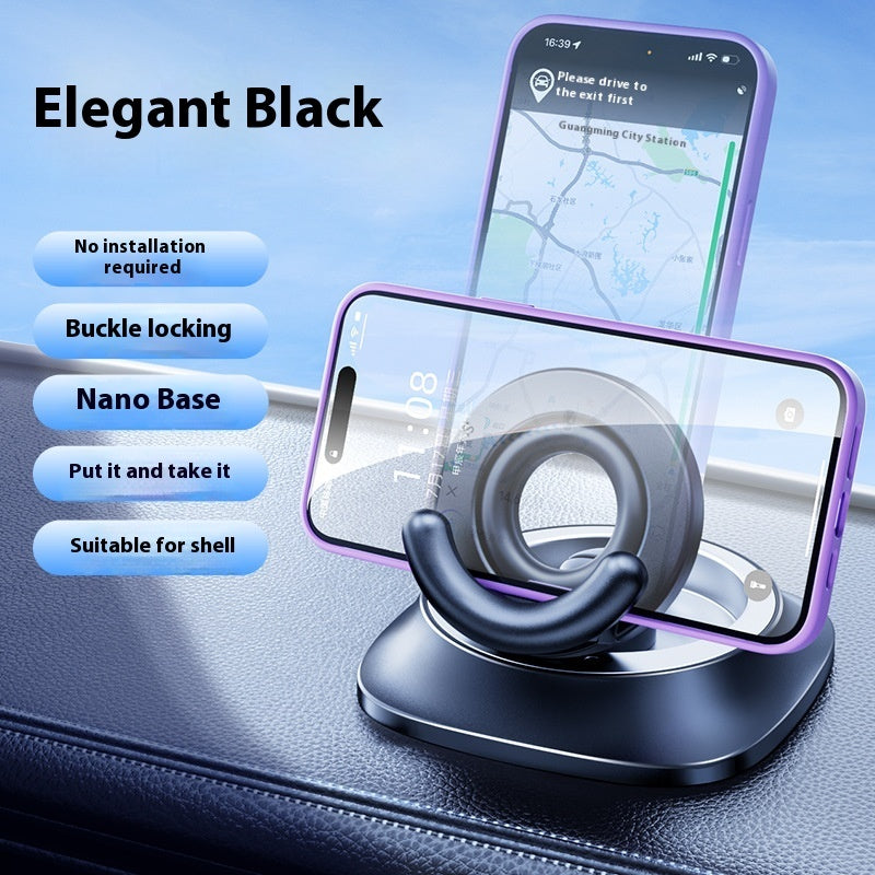 Magnetic Phone Holder with Vacuum Suction - Foldable Adjustable Car Mount