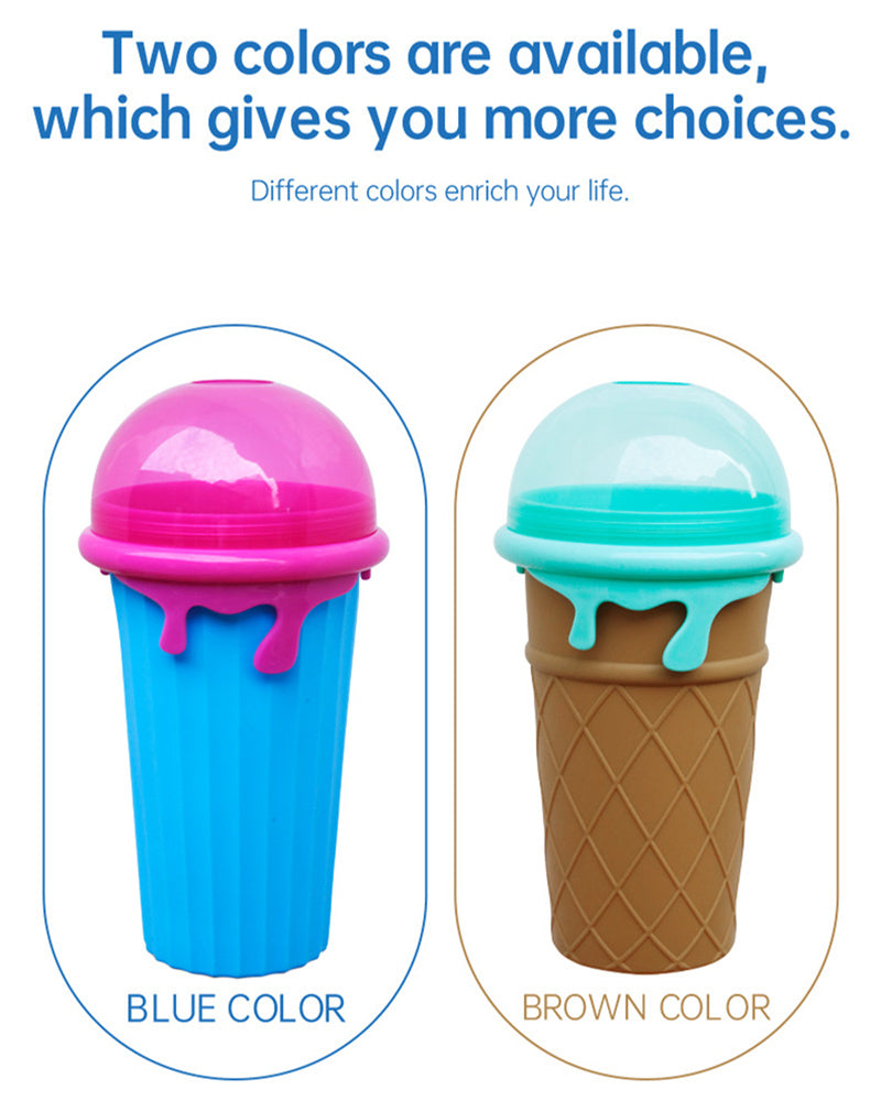 500ml Slushy Maker Cup - Quick-Frozen Smoothie & Juice Bottle for Summer