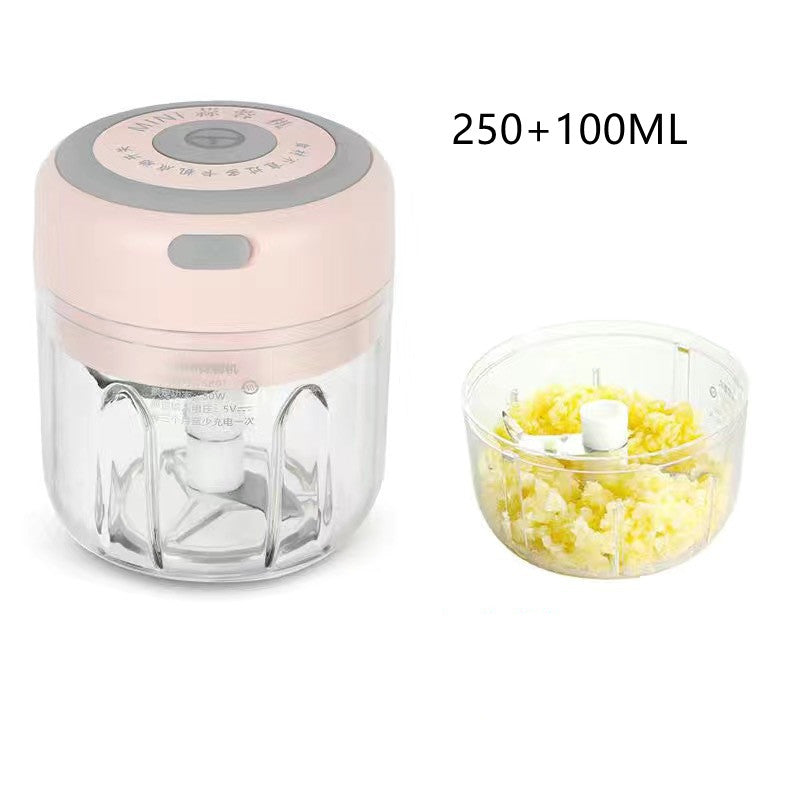 Mini Electric Garlic Chopper - USB Rechargeable Food Processor for Kitchen