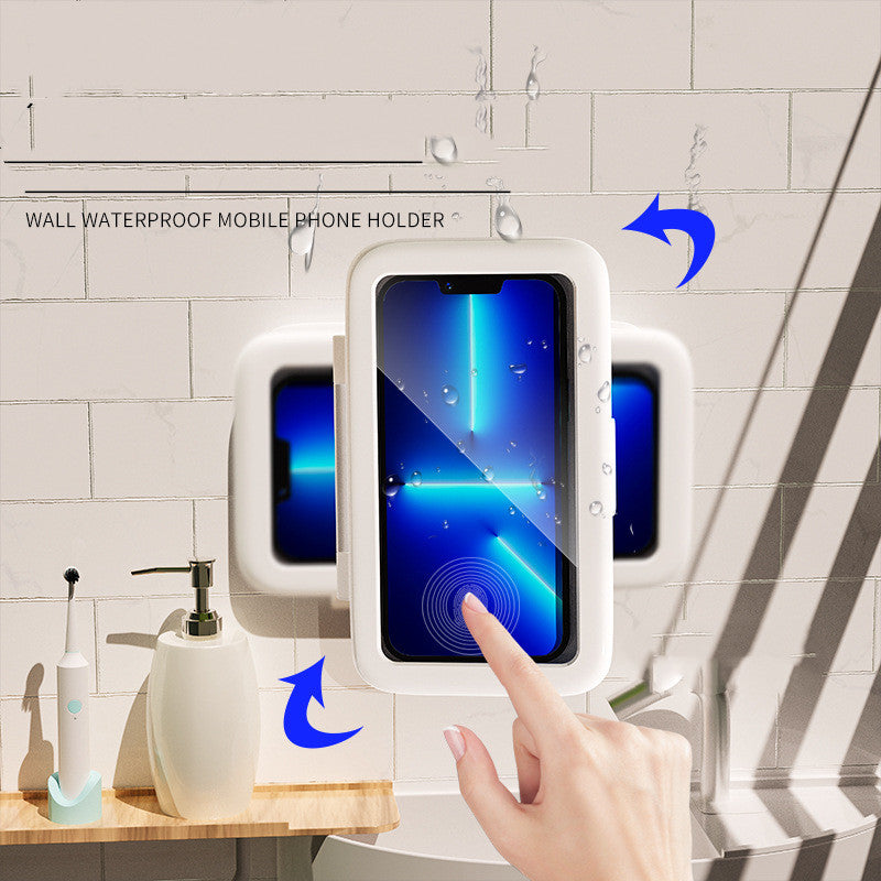 Waterproof Shower Phone Holder - Touch Screen Wall Mount Case for Bathroom & Kitchen